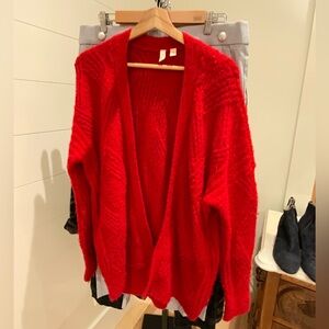 Anthropologie Cozy Red Women's Sweater Size Large